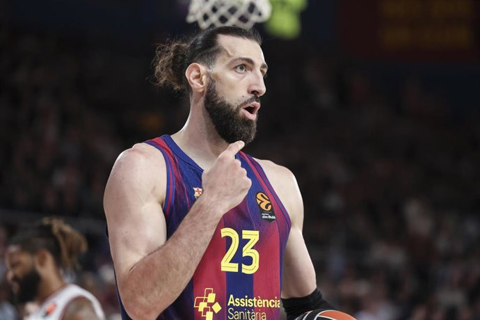 Tornike Shengelia, en un partido con el FC Barcelona.