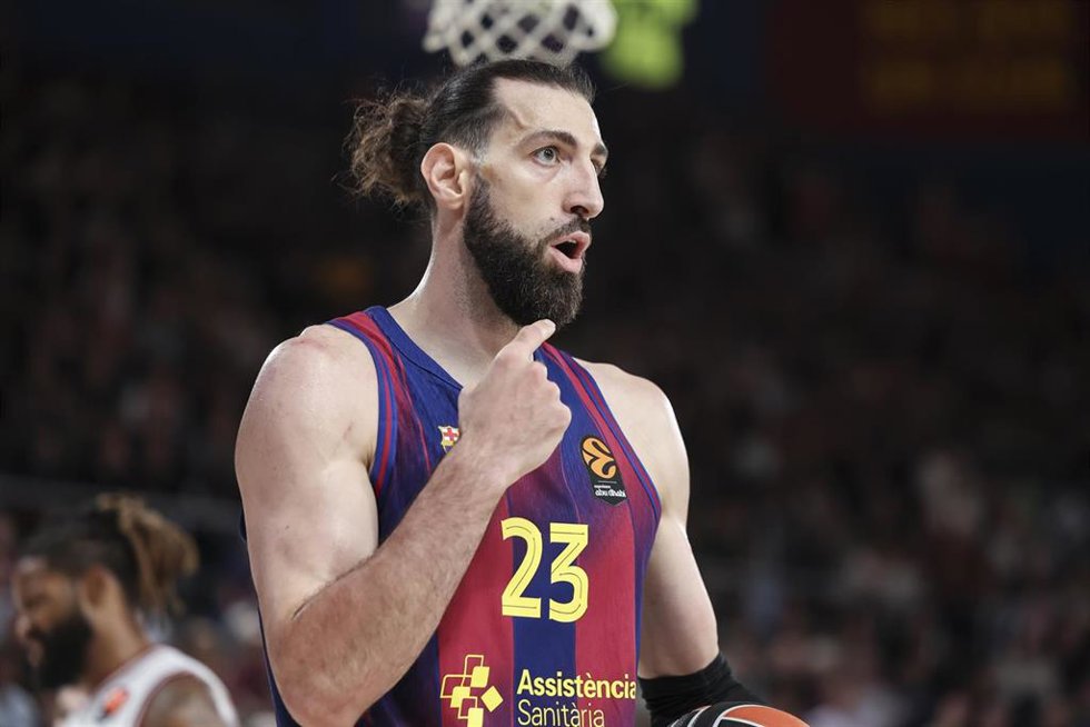 Tornike Shengelia, en un partido con el FC Barcelona.