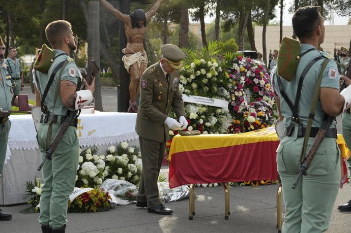 Acto de honras fúnebres al soldado Daniel Ruíz Mateo.