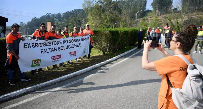 Archivo - Huelga en Bridgestone