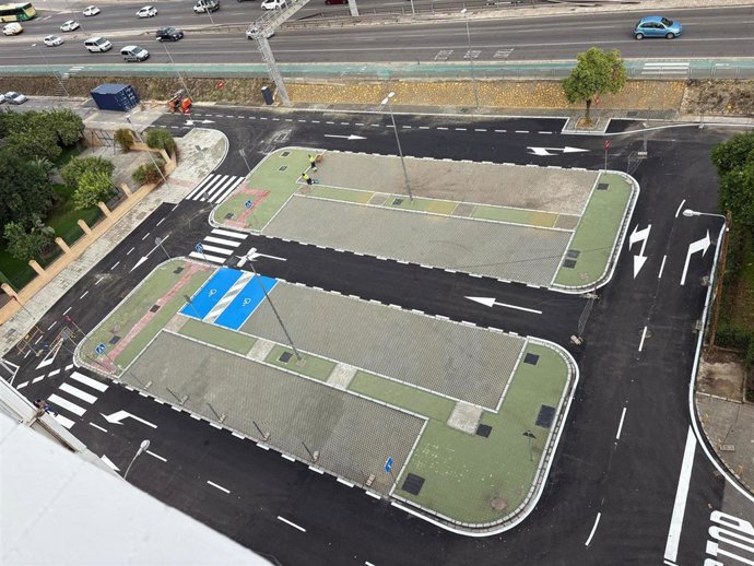 Imagen de la reurbanización de la calle Mandarinas de Sevilla.