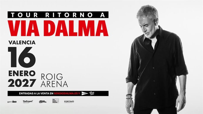 Sergio Dalma actuará en el Roig Arena el 16 de enero de 2027