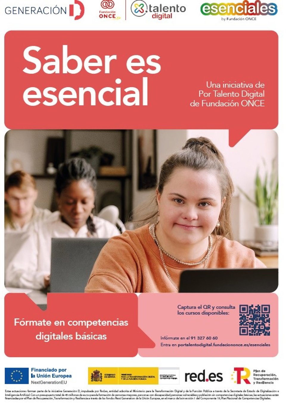 Fundación ONCE lanza 'Esenciales' para impulsar la capacitación digital e inserción laboral en personas con discapacidad