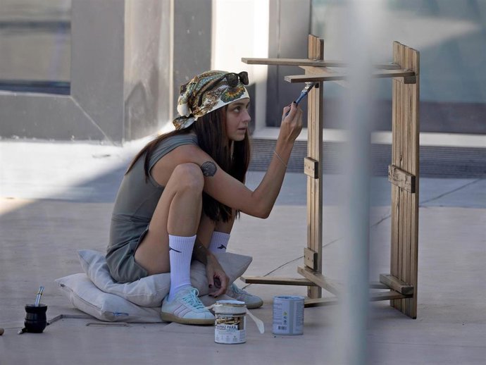 Archivo - Marina Romero prepara la apertura de un nuevo negocio de hosteleria en Madrid (España).