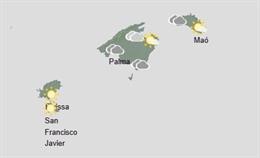 El tiempo hoy, lunes 3 de noviembre, en Baleares.