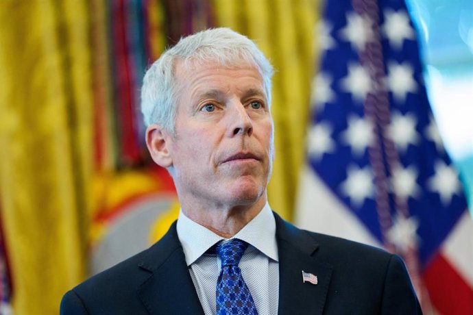 El secretario de Energía de Estados Unidos, Chris Wright, durante una comparecencia ante la prensa en el Despacho Oval de la Casa Blanca (archivo)