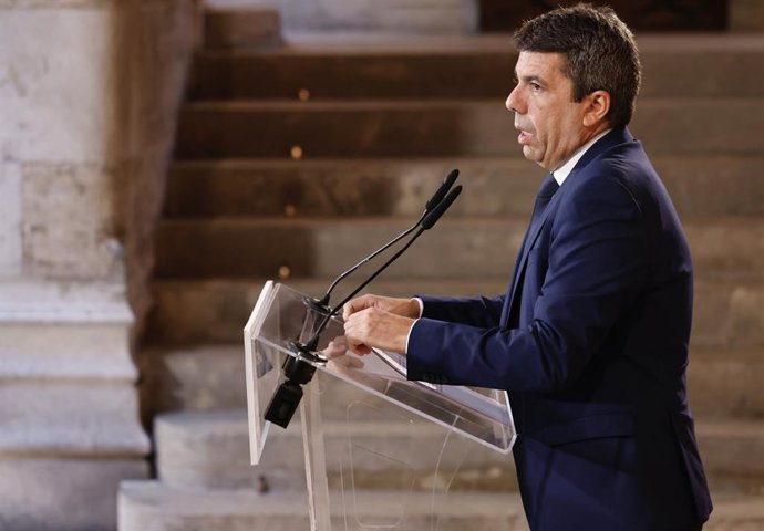 Carlos Mazón anuncia la seua dimissió com a president de la Generalitat