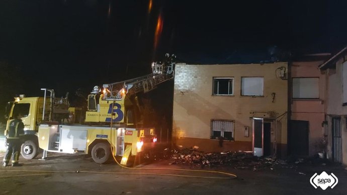 Incendio de una vivienda en Piloña