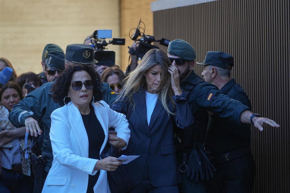 La periodista Maribel Vilaplana a su llegada a los juzgados
