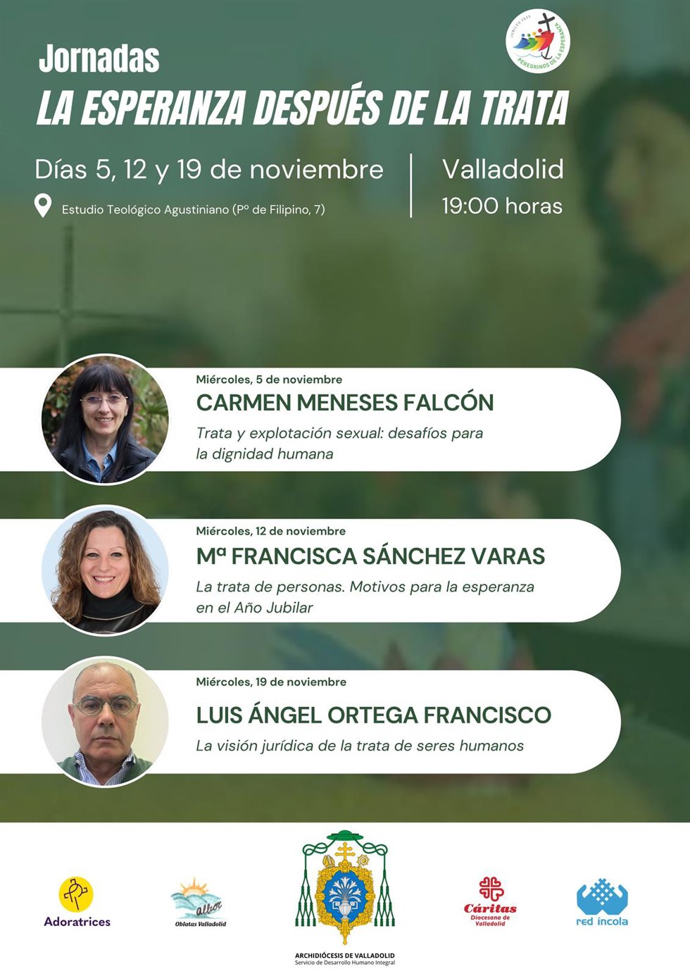 Cartel de las jornadas 'La esperanza después de la trata'.