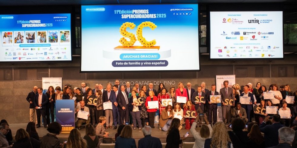 Ceremonia de entrega de los Premios SUpercuidadores 2025.