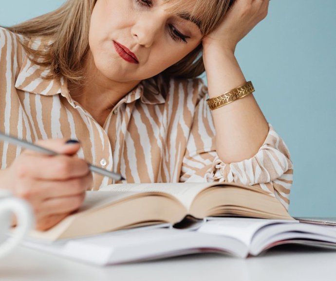 Imagen de archivo de preparación de oposiciones.