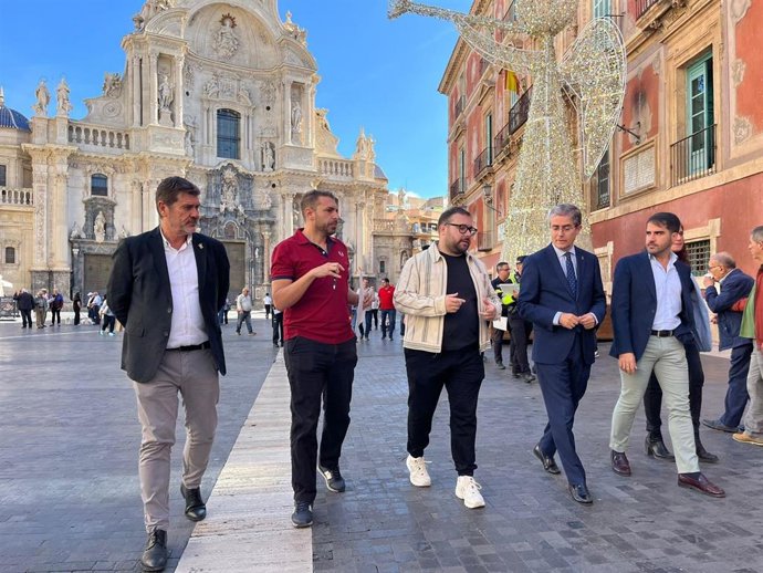 Concejales visitan el recorrido de la Procesión Magna que se celebrará en Murcia el próximo 15 de noviembre, con motivo del Año Jubilar