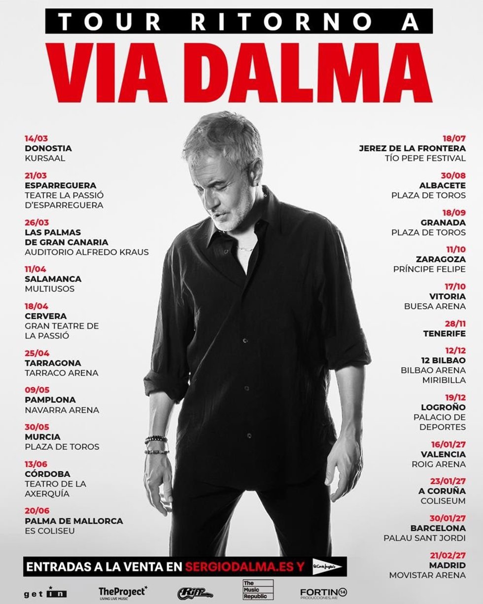 Cartel de la gira de Sergio Dalma