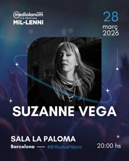 Cartel del concierto de Suzanne Vega