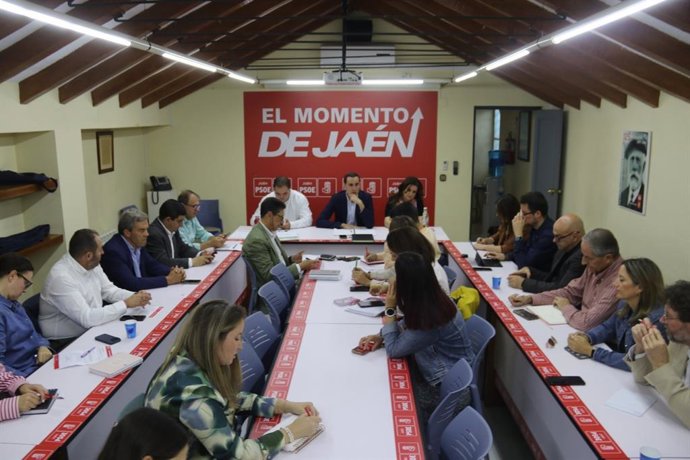Reunión de la Comisión Ejecutiva Provincial del PSOE de Jaén.
