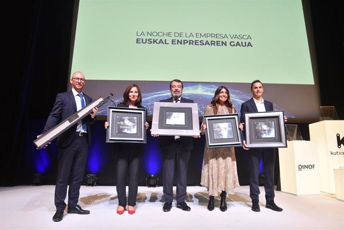 Premiados en la XXXIV Noche de la Empresa vasca
