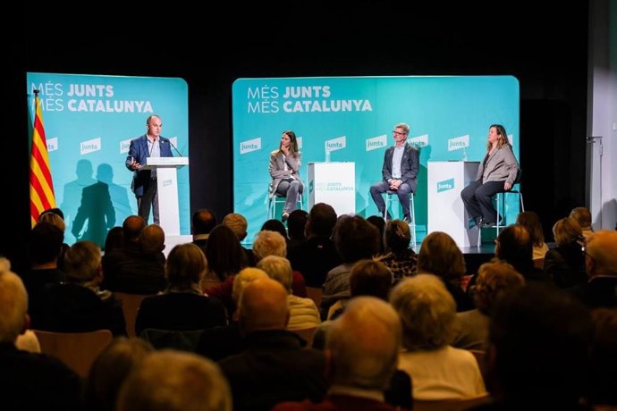 Acto de Junts en Sant Cugat del Vallès