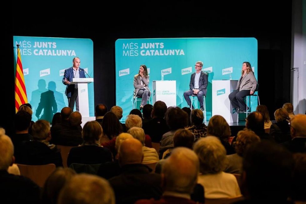 Acto de Junts en Sant Cugat del Valls