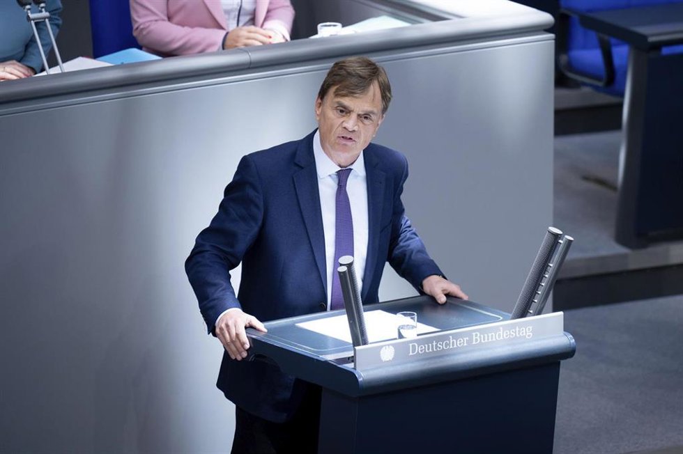 Archivo - El portavoz parlamentario de AfD en el Bundestag o Cámara Baja del Parlamento alemán, Bernd Baumann