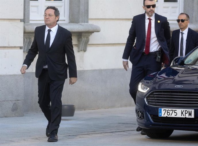 El fiscal General del Estado, Álvaro García Ortiz, durante la primera jornada del juicio al fiscal general del Estado, Álvaro García Ortiz, en el Tribunal Supremo, a 3 de noviembre de 2025, en Madrid (España). 