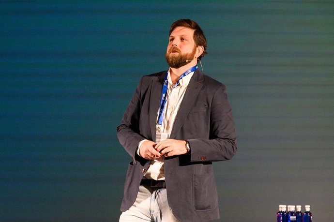 Fernando Senante, durante la presentación de Cronos MDM con IA multiagente