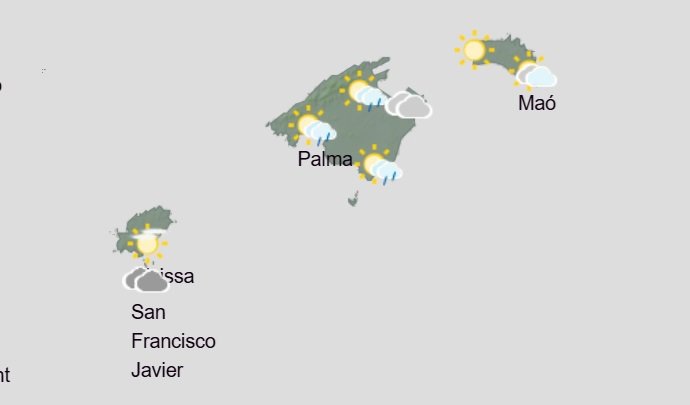 El tiempo hoy, martes 4 de noviembre, en Baleares.