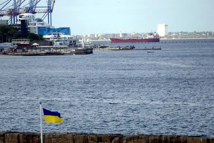 Imagen del puerto de Odesa