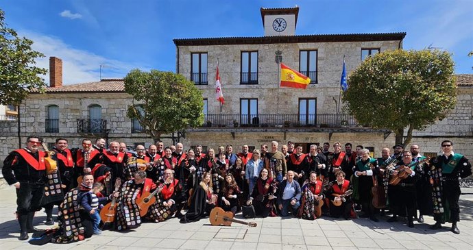 Imagen del encuentro de tunas en Villanubla (Valladolid) en 2024.