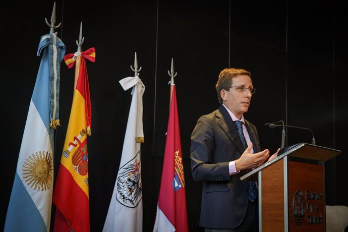 El alcalde de Madrid, José Luis Martínez-Almeida, desde Buenos Aires (Argentina)