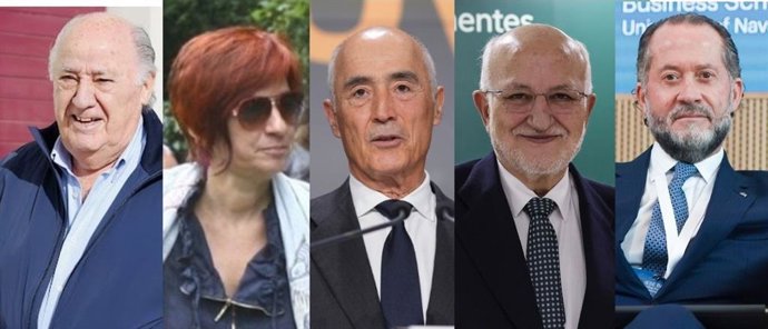 Top 5 de los más ricos de España.