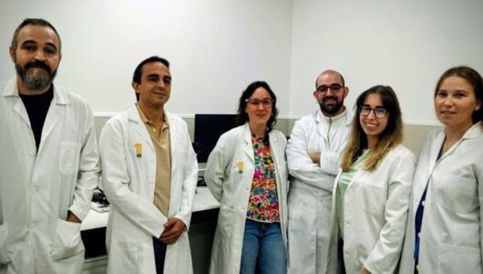 Investigadores de la Facultad de Veterinaria de la Universidad de Extremadura autores del estudio.