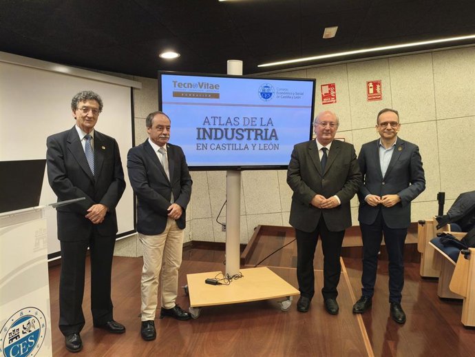 Presentación del Atlas de la Industria de Castilla y León en la sede del Consejo Económico y Social (CES).