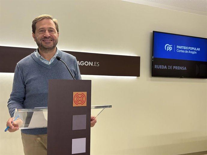 El portavoz del PP Aragón, Fernando Ledesma.