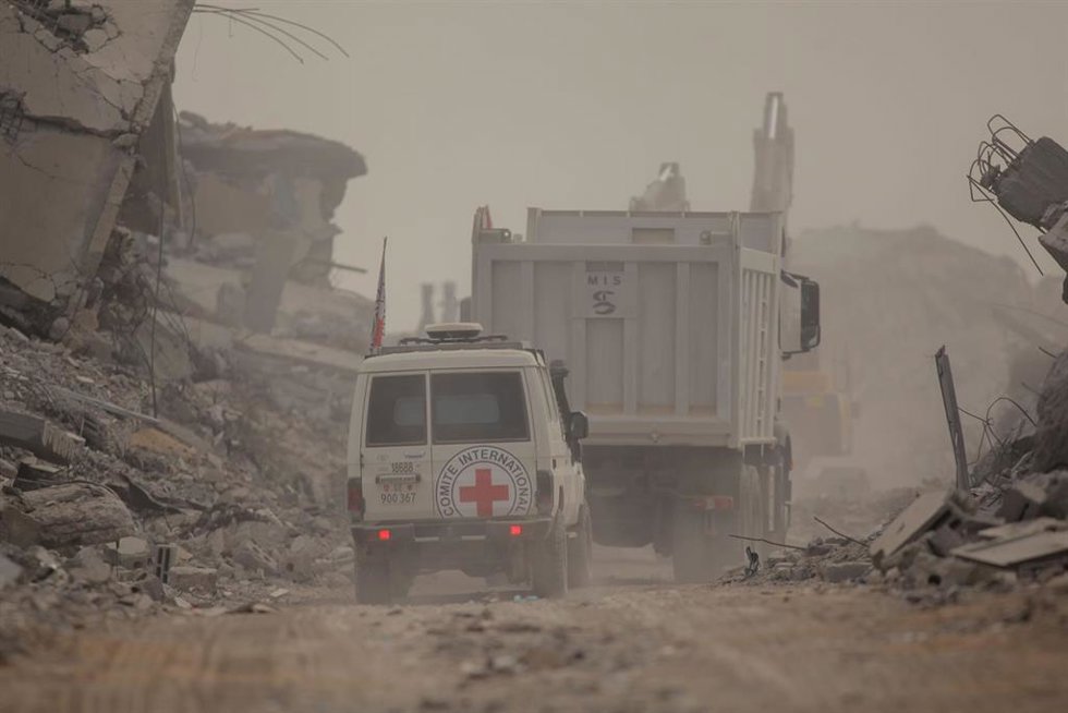 Trabajos de búsqueda en la Franja de Gaza de los restos de israelíes secuestrados en los ataques del 7 de octubre de 2023