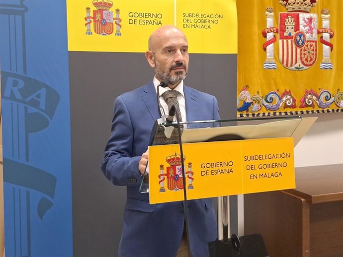 El subdelegado del Gobierno en Málaga, Javier Salas.