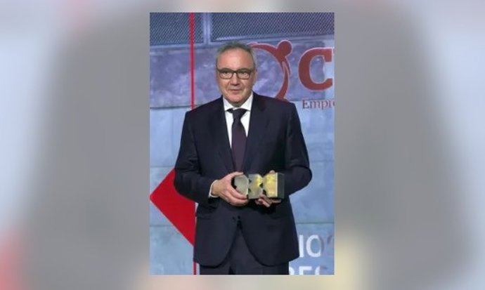 Francisco Martínez Consentino en los Premios Empresariales del Sur de España, Premios PEC organizados por la Asociación de Empresarios del Sur de España, CESUR. (Imagen de archivo).
