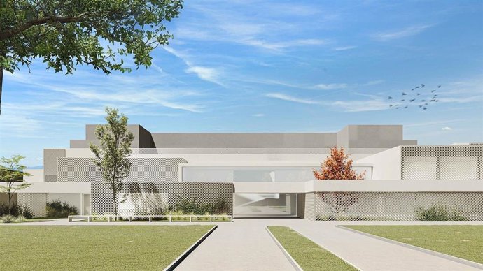 Recreación del futuro complejo judicial de Roquetas de Mar (Almería).