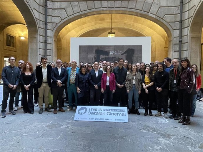 Presentación del foco catalán en el Black Nights Festival de Tallin, con la consellera Sònia Hernández