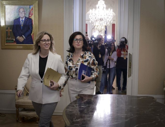 La síndica adjunta del PP en Les Corts Laura Chulià, este dimarts en la junta de síndics