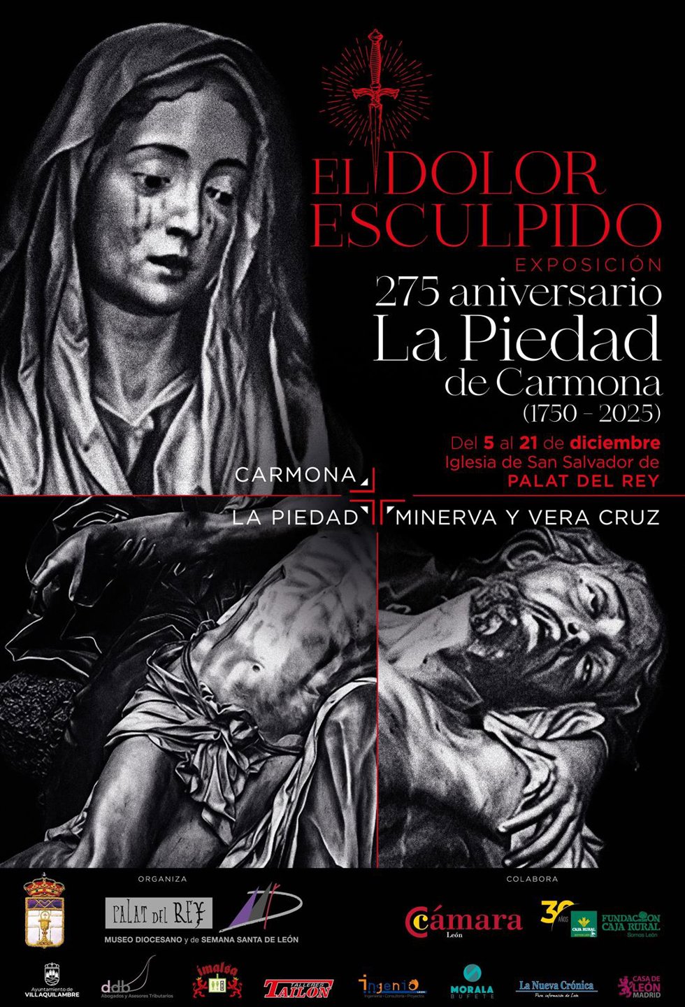 Cartel de la muesra con la que la iglesia de Palat del Rey reabrirá sus puertas como espacio expositivo.