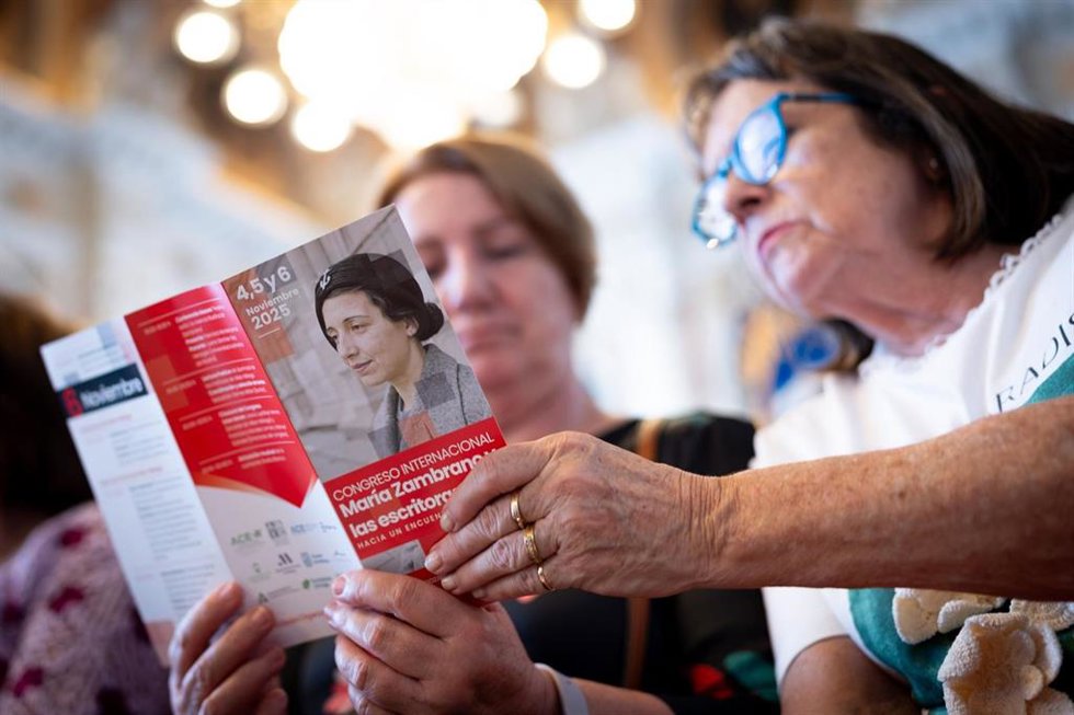 Asistentes al congreso internacional 'María Zambrano y las escritoras del 27. Hacia un encuentro histórico'
