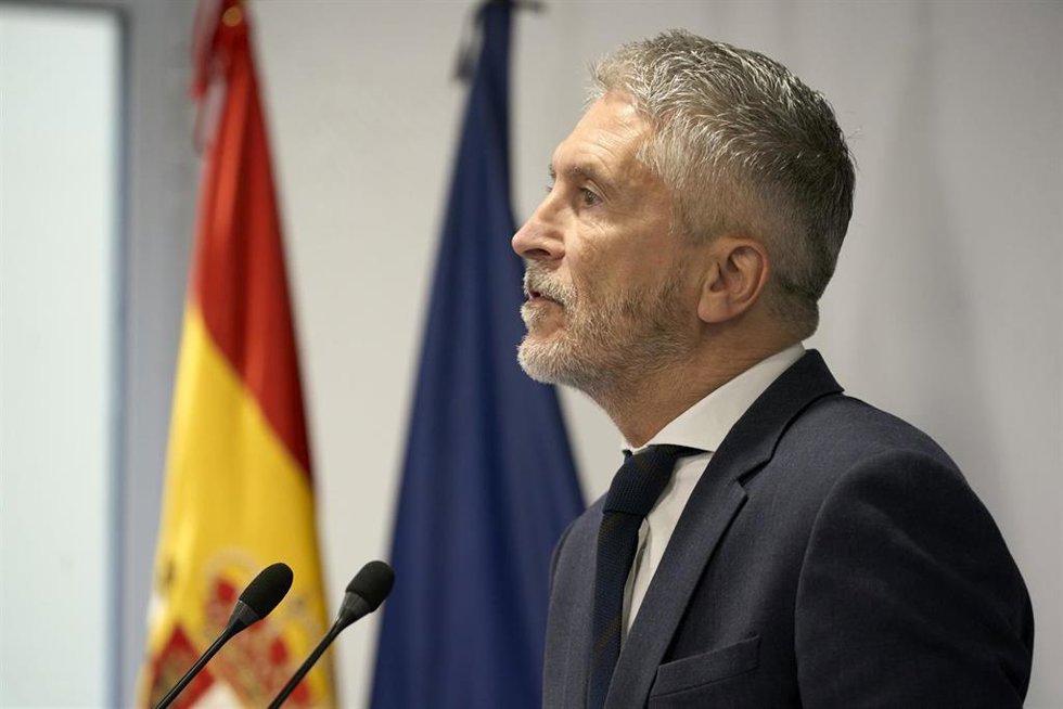 El ministro del Interior, Fernando Grande-Marlaska, inaugura las nuevas instalaciones de la Comisaría Provincial de Policía Nacional, a 23 de octubre de 2025, en Álava, Vitoria-Gasteiz, País Vasco (España). La comisaría se inaugura tras una reforma inte
