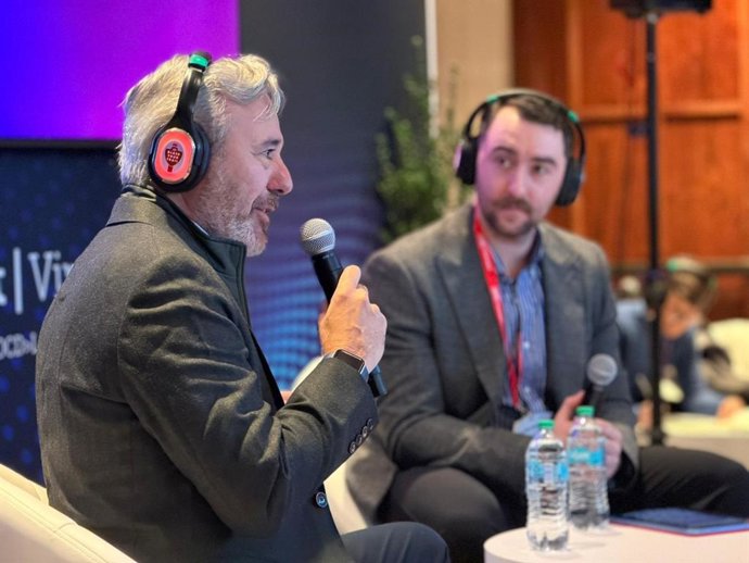 El presidente del Gobierno de Aragón, Jorge Azcón, interviene en el Foro DCD Connect Virginia 2025.