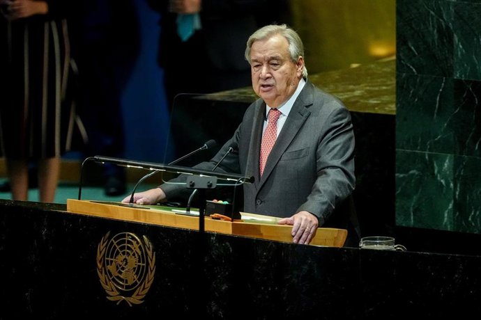 Archivo - El secretario general de la ONU, António Guterres. 