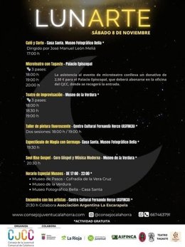 El Consejo de la Juventud Comarcal de Calahorra se prepara para iluminar la ciudad con 'LUNARTE'