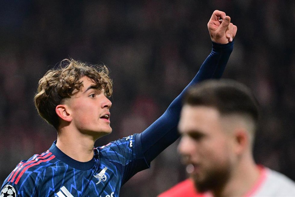 Max Dowman durante el Slavia Praga-Arsenal de la Liga de Campeones 25-26