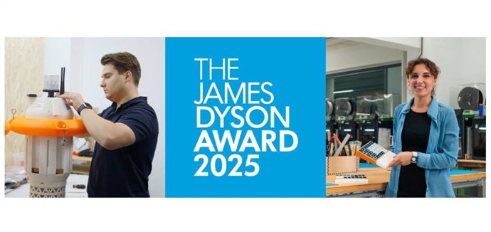 Los ganadores mundiales de James Dyson Award 2025: el sensor de calidad del agua con IA WaterSense y el teclado inteligente para enfermos de Parkinson OnCue.