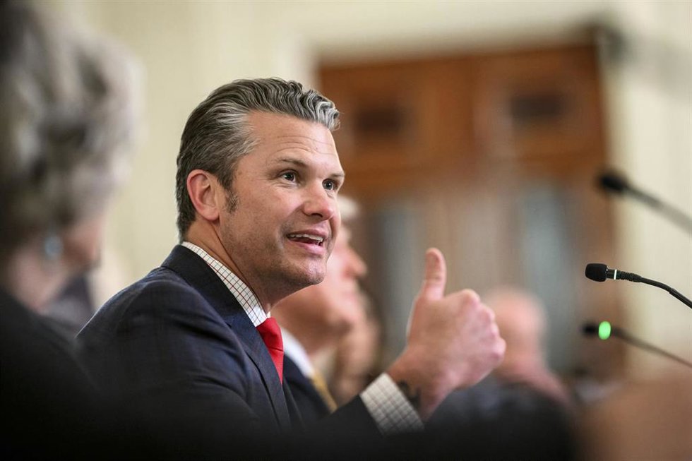 El secretario de Defensa de EEUU, Pete Hegseth 