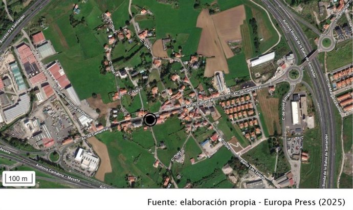 Zona de Ojaiz donde se produjeron los hechos